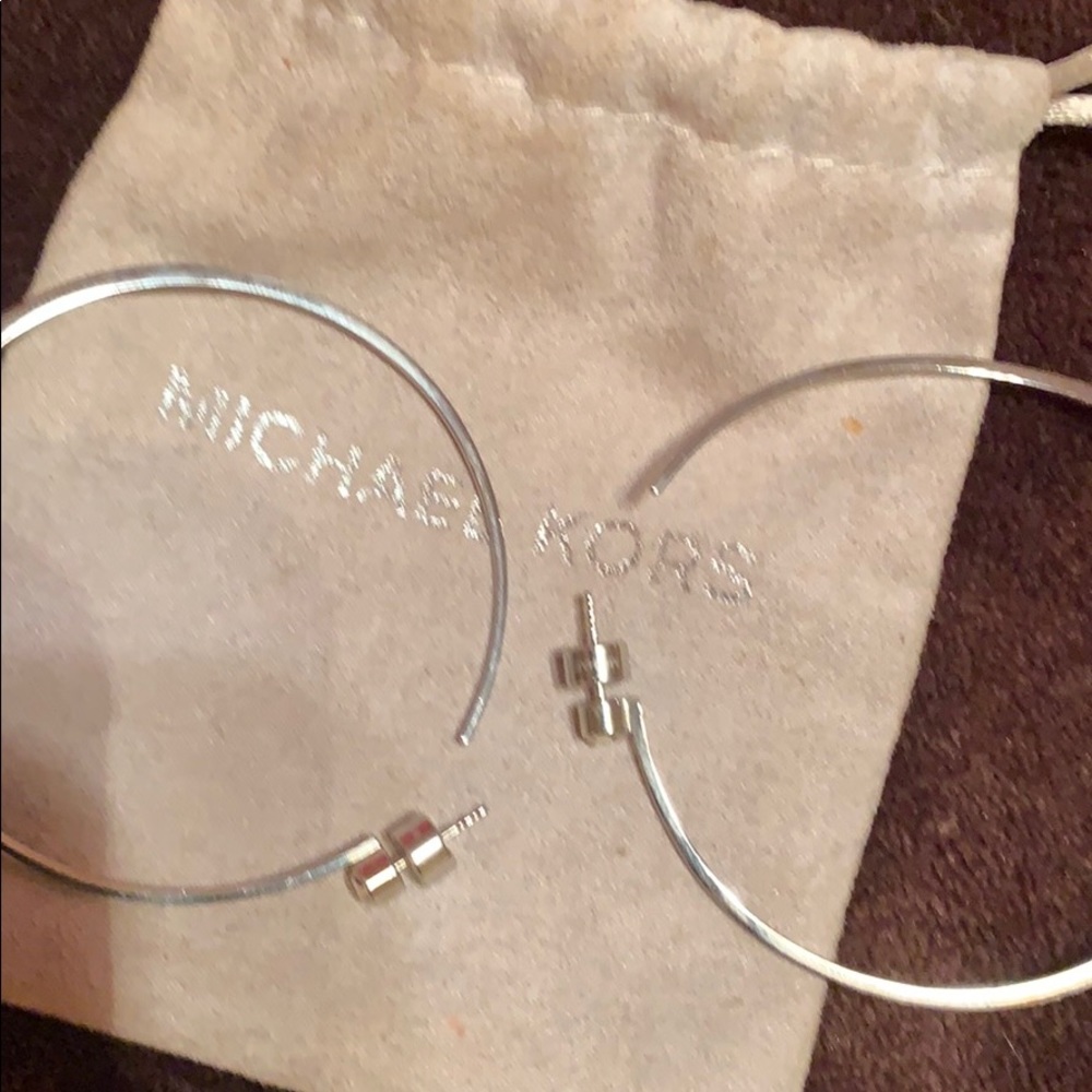 Authentic Michael kors hoops with studs ❤️